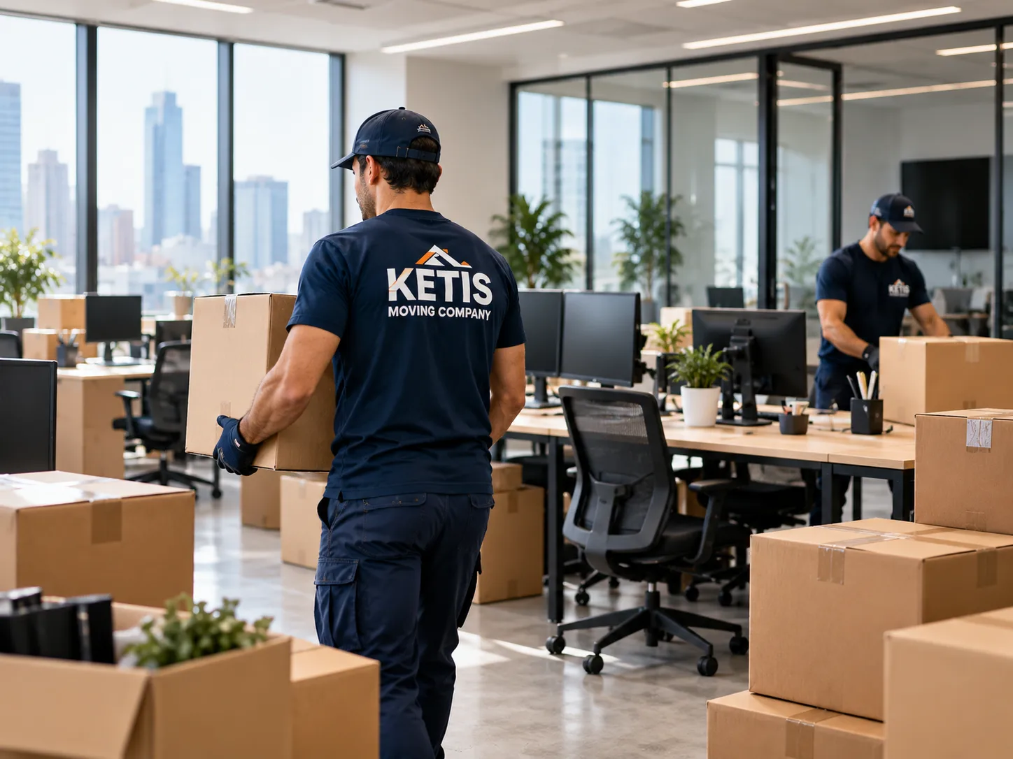 Illustrative image of an office move